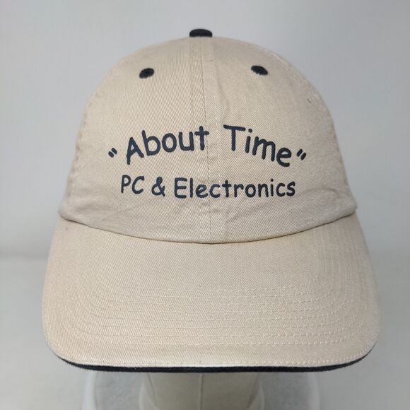 About Time PC & Electronics Slideback Hat Tan OSFA Adjustable Vitronic - Picture 2 of 9
